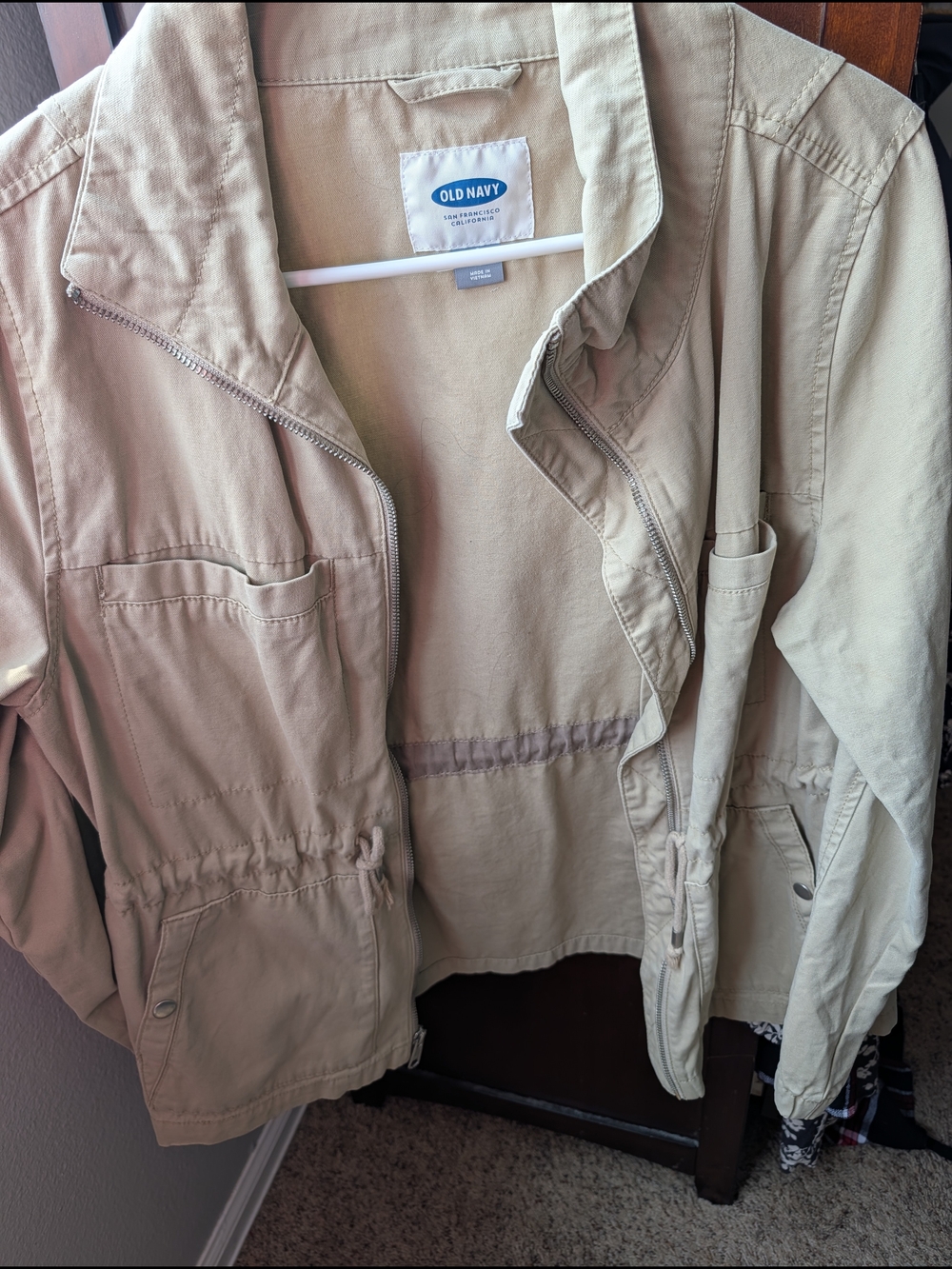 Old Navy Women's Light Khaki Utility Jacket